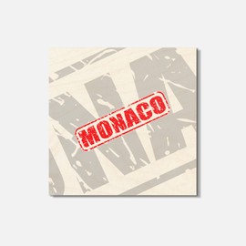 Unbranded Monaco Grunge 4'' X 4'' Square Wooden Coaster
