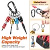 Geinxurn 25Pcs Bit Holder Key Chain, 1/4" Hex Shank One