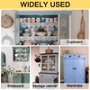sourcing map 6Pcs Cabinet Hinges Full Inset, 3.4x0.7Inch Partial Wrap