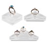Kodbww Fashion Clear Acrylic Jewelry Holder Crystal Square Ring Storage