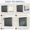 18" x 18" Aluminum Gable Vent for Houses, Metal Shed