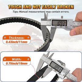 Nilight 842-20-30 CVT Drive Belt Fit for 4-Stroke GY6 125cc 150cc 152QMI 157QMJ Long-case Engine Belts for Roketa, Taotao, Vespa, Jonway, Baja, Tank Go-Kart Scooter Moped ATV, 1 Pack #842 20 30