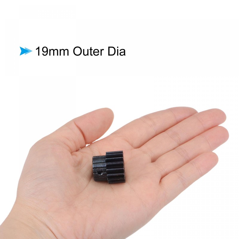 uxcell 1Mod 17T Pinion Gear 6mm Bore Hardened Steel Motor