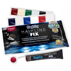 MagicEzy Hairline Fix - (Burgundy) - Gelcoat Repair Kit - Fix Cracks and Scratches Like a Pro - Fiberglass Boat Repair Kit - Boats, Jet Skis