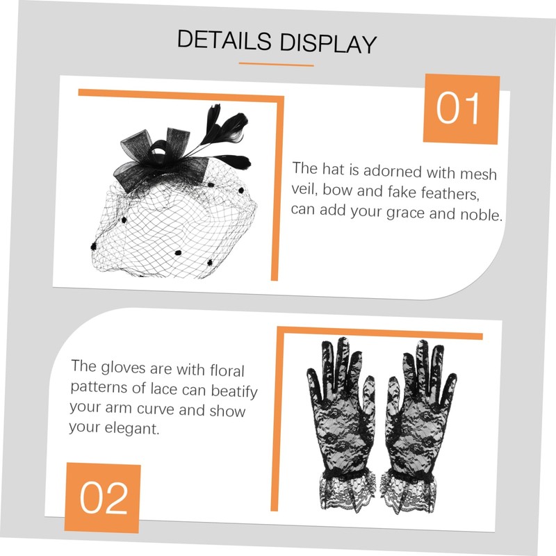 SAFIGLE Bowknot Fascinator Hat with Mesh Veil and Short Floral