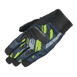 ROUGH & ROAD Motorcycle Trail Touring Gloves Neon Yellow/Gray LL RR8028NY/GY4