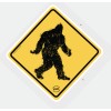 BFS Gear Bigfoot Xing Crossing Warning Sign 5x5 Matte Water Resistant Vinyl Sticker