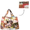 allydrew Large Foldable Tote Nylon Reusable Grocery Bag, Cats &