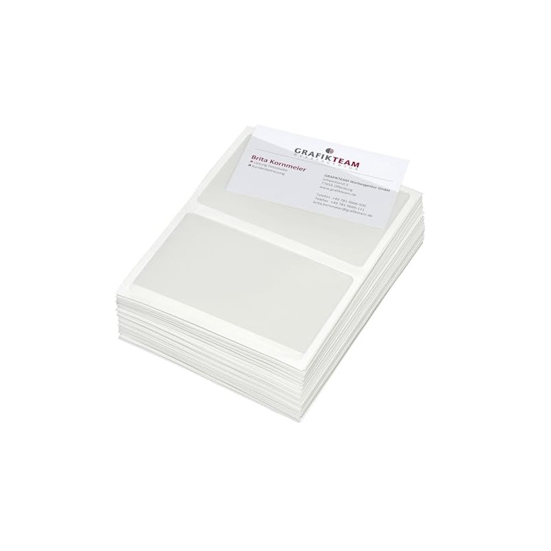 Kranholdt Visitenkartentaschen 95 x 60 selbstklebend - 100 Visitenkartentaschen