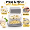 Manual Garlic Press & Slicer for Food Prep – Hand-Press