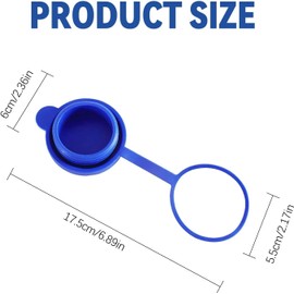 Lexziuo 5PCS Water Jug Caps for 3 & 5 Gallon Jugs, Reusable Non-Spill Replacement Lids, Fits 55mm Standard/Screw/Crown Tops Water Bottles & Dispensers, Upgrade Durable Leak-Proof Caps