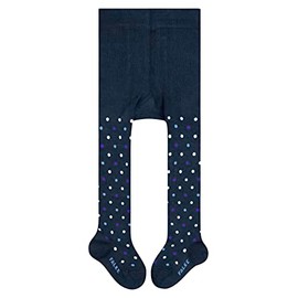 FALKE Unisex Baby Little Dot B Ti Cotton Patterned 1 Pair Tights, Blue Royal 6115, 6-12 months
