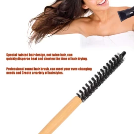 Cepillo de pelo redondo pequeño, peine de peluquería profesional Cepillo de rizador de pelo Peine de maquillaje Cepillo de burlas Accesorio para herramientas de peinado para belleza Solon(dieciséis#)