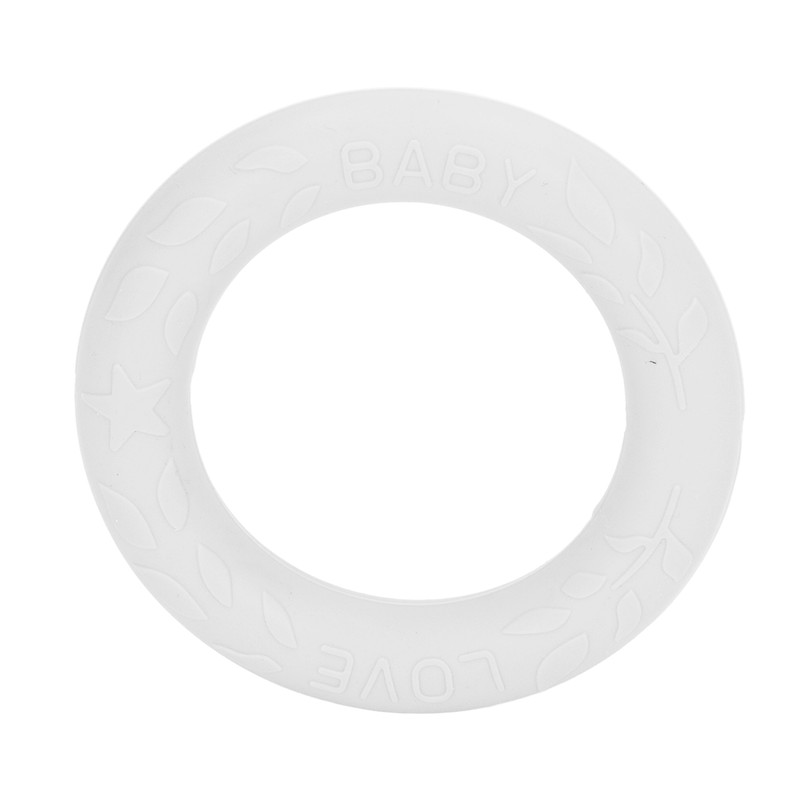 5pcs Baby Soft Silicone Teething Ring Toy Infant Safe Elastic