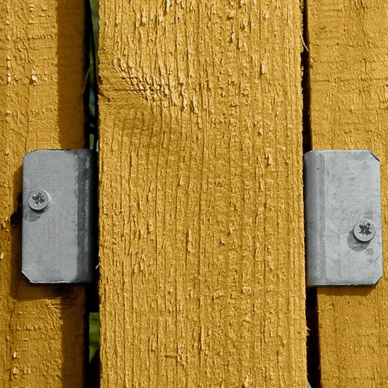 Fence Pancel Bracket Fixings Galvanised Panel Clip Pack of 24
