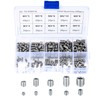 200 Pcs Grub Screws Set, M3/M4/M5/M6/M8 Cup Point Grub Screws,