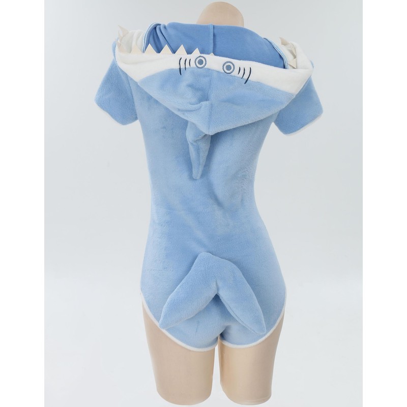 Mobbunny - Mameluco de tiburón para mujer, pijama de entrepierna,