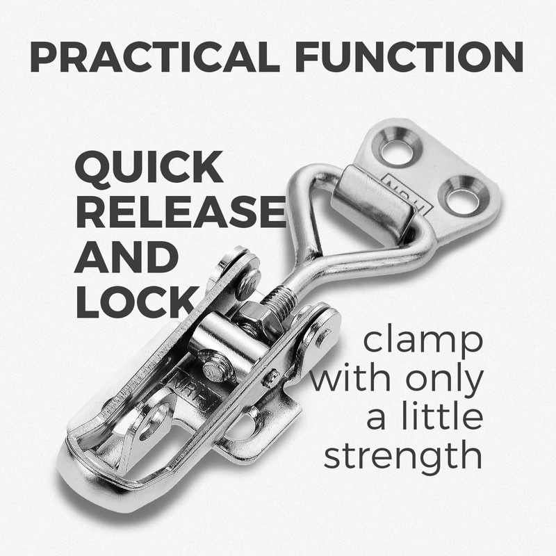 SUS 304 Stainless Steel Adjustable Toggle Clamp, 5608A Quick Release