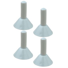 Milageto 4-Piece Tent Pole Protective Caps, Tent Pillar End Caps, Anti-Thunder Protective Cover, Lightning Protection Protective Cover, Durable for Camping, Hiking, Backpackers, Tent Accessories, Grey