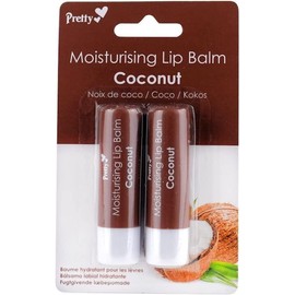 Zarkles Pretty Coconut Moisturising Lip Balm 2 x 4.3g for Dry and Chapped lips