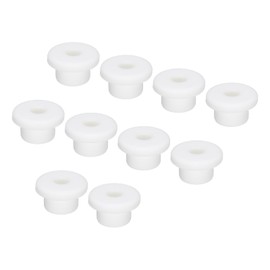 sourcing map 10Pcs T Type Rubber Grommet Mount Dia 16mm (23x7x13mm) Seal Protection Flexible Hole Plugs for Cable Pipe White