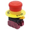 TWTADE / 22mm 2 NC Red Sign Mushroom Emergency Stop