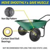 4.00-6 Flat-free Solid Tire and Wheel Replacement, 13" Wheelbarrow Tires