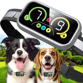 Bark Collar, Bark Collar for Large Dog, Bark Collar for Medium Dogs, Bark Collar for Small Dogs 5-15lbs, Barking Collar Silver-190