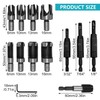 Self Centering Drill Bits 1/8 Inch, 3/32 Inch, 7/64 Inch,
