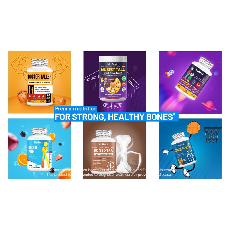 Bone Xtra Supplement, Bone Strength Formula For Teens & Adults