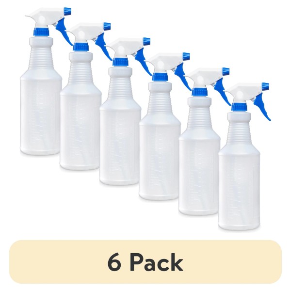 Unbranded (6 pack) Great Value All Purpose Plastic Spray Bottle,