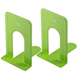 Jazooli Metal Book Ends | Perfect as Bookends for Shelves, Book Shelves, Desk Shelf and More | Office Accessories & Home Decor Book Shelf & Desk Organiser | Pack of 2 (Green)