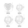 20 Decorative Balls, Transparent Decorations, Filled Plastic Balls, Party Decoration,