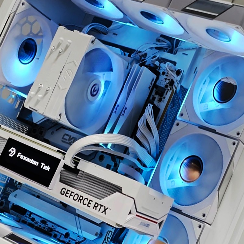 FexaDon Tek 120mm ARGB Computer Case Fan, 4 Pin PWM,