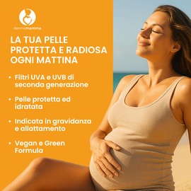 DERMOMAMMA Gesichtscreme mit sehr hohem Schutz 50+, spendet Feuchtigkeit, verhindert Flecken, geeignet für Schwangerschaft und Stillzeit, 50 ml