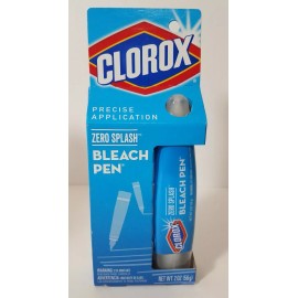 Clorox 1-Clorox Bleach Pen Precise Dual Tip Zero Splash PreTreat Stain Gel 2oz NEW RARE