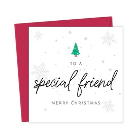 To a Special Friend Merry Christmas Card | Cute Christmas Card | Xmas Card For Friend | Christmas Card For Best Friend | Bestie Christmas Card