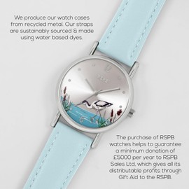 Tikkers RSPB Women's Blue Avocet Printed Dial Watch
