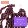 Crochet Butterfly Locs with Curly Ends 30 Inch, Boho Distressed