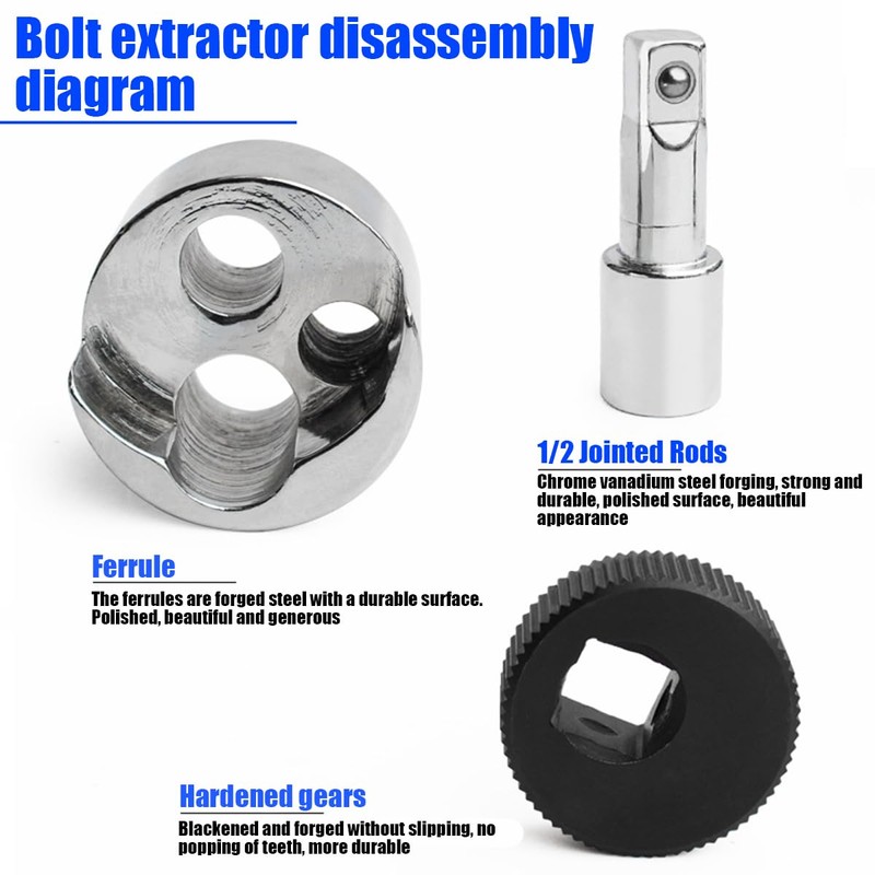 JNNJ Stud Bolt Extractor, Stud Bolt Extractor with Wheel Clamping