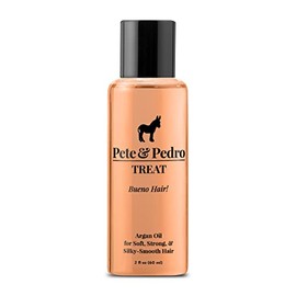 Pete & Pedro Tratamiento – Tratamiento hidratante para el cabello con aceite de argán, mantiene el cabello suave, fuerte, sin encrespamiento, sedoso y brillante, ayuda a secar y dañar el cabello, la piel, las uñas y las cutículas, como se ve en Shark Tank, 2 onzas