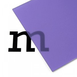 PLEXIGLAS® Satinice SC Coloured, Satin on One Side, Versatile Acrylic Glass Plate for Lighting Objects and Lighting Purposes, 3.0 x 120 x 250 mm, Purple, Translucent (4H01SC)
