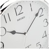 Seiko Quartz Wall Clock with Arabic Numerals - Silver, 30