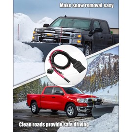 Qnbes 4 Pin Salt Spreader Power Cable Fit for Fisher Western SNOWEX, Replace 48808