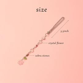 Crystal Flower Car Rear View Mirror Accessories Sun Catcher Car Accessories Hanging Cute Car Mirror Decor for Women Car Hanger Car Charm Charm Crystal Car Ornament Room Decor