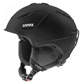 uvex(ウベックス) Ski Snowboard Helmet, Matte Color, Dial-Adjustable Size, Made in Germany, p1us 2.0, Black Matte, Size: 23.2 - 24.4 Inches (59 - 62 cm)
