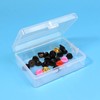 12 Pack 3.5x2.6x1.1 Inches Small Clear Plastic Box Storage Containers