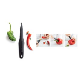 NewTupperware Gadgets Kitchen Tool Multi Corer for Jalapeño Chili Pepper Cucumber Black