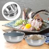 Hemoton Set of 4 sauce bowls, stainless steel bowls, dip