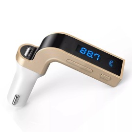 LDesign Bluetooth Wireless FM Transmitter, LDesign Car Kit with USB Car Charging